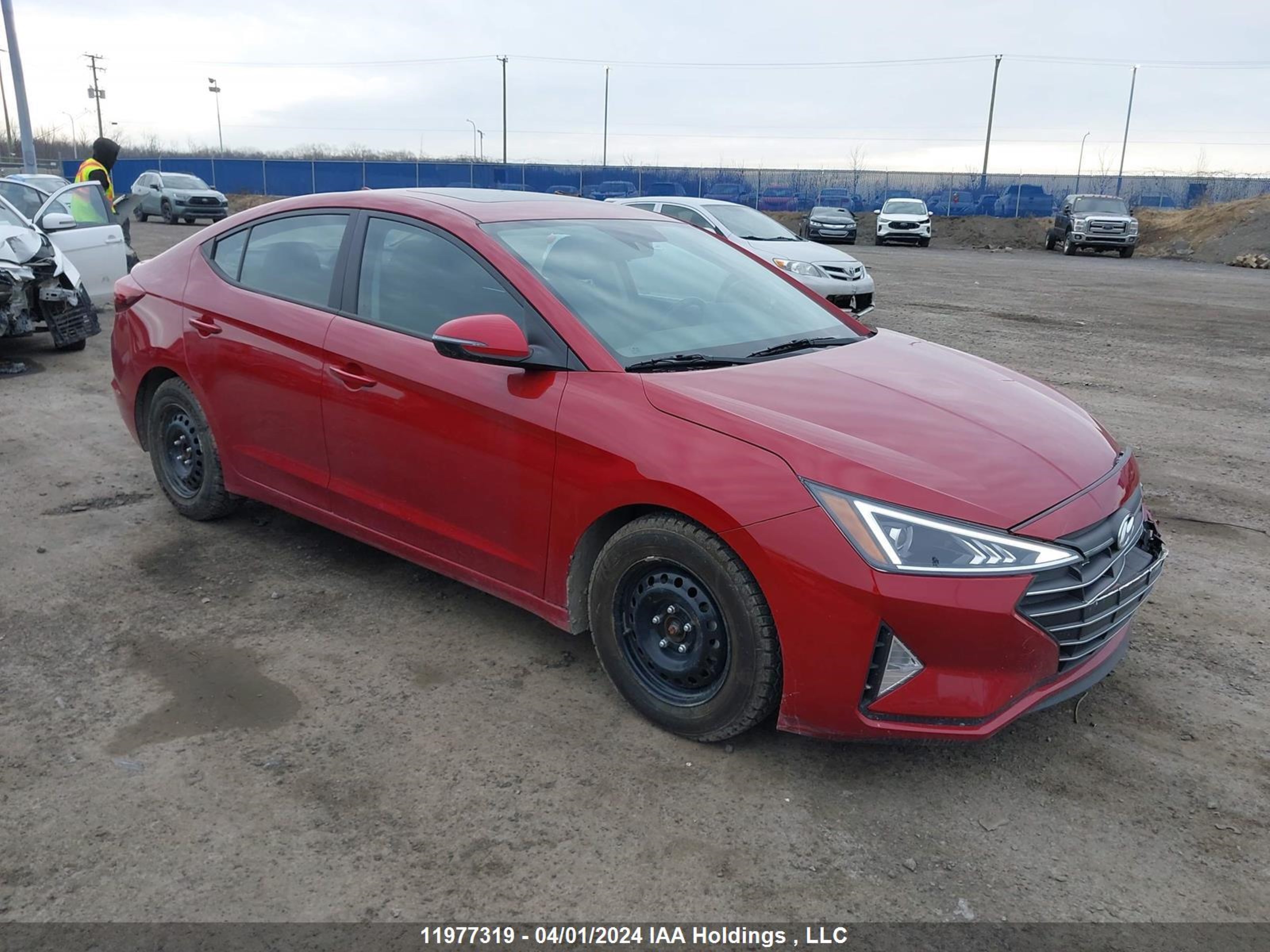 hyundai elantra 2019 kmhd84lf9ku886991