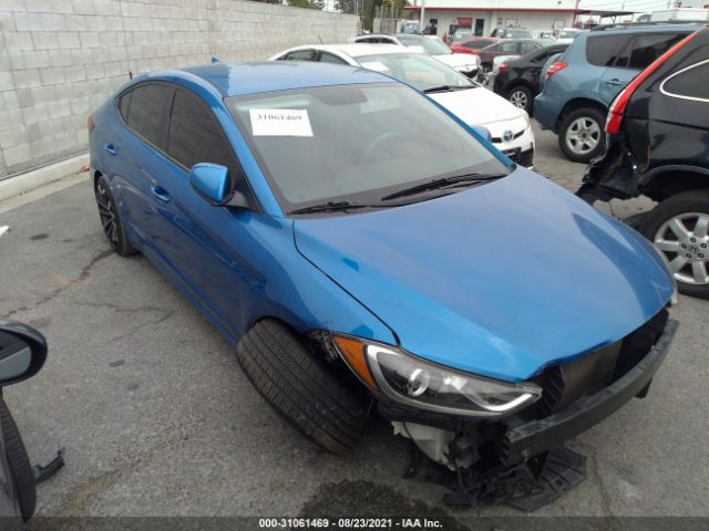 hyundai elantra 2017 kmhd84lfxhu107025