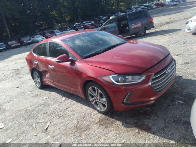 hyundai elantra 2017 kmhd84lfxhu115822