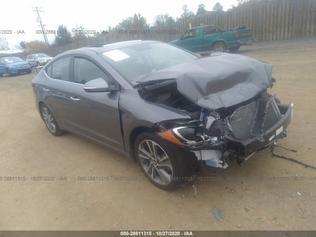 hyundai elantra 2017 kmhd84lfxhu174689