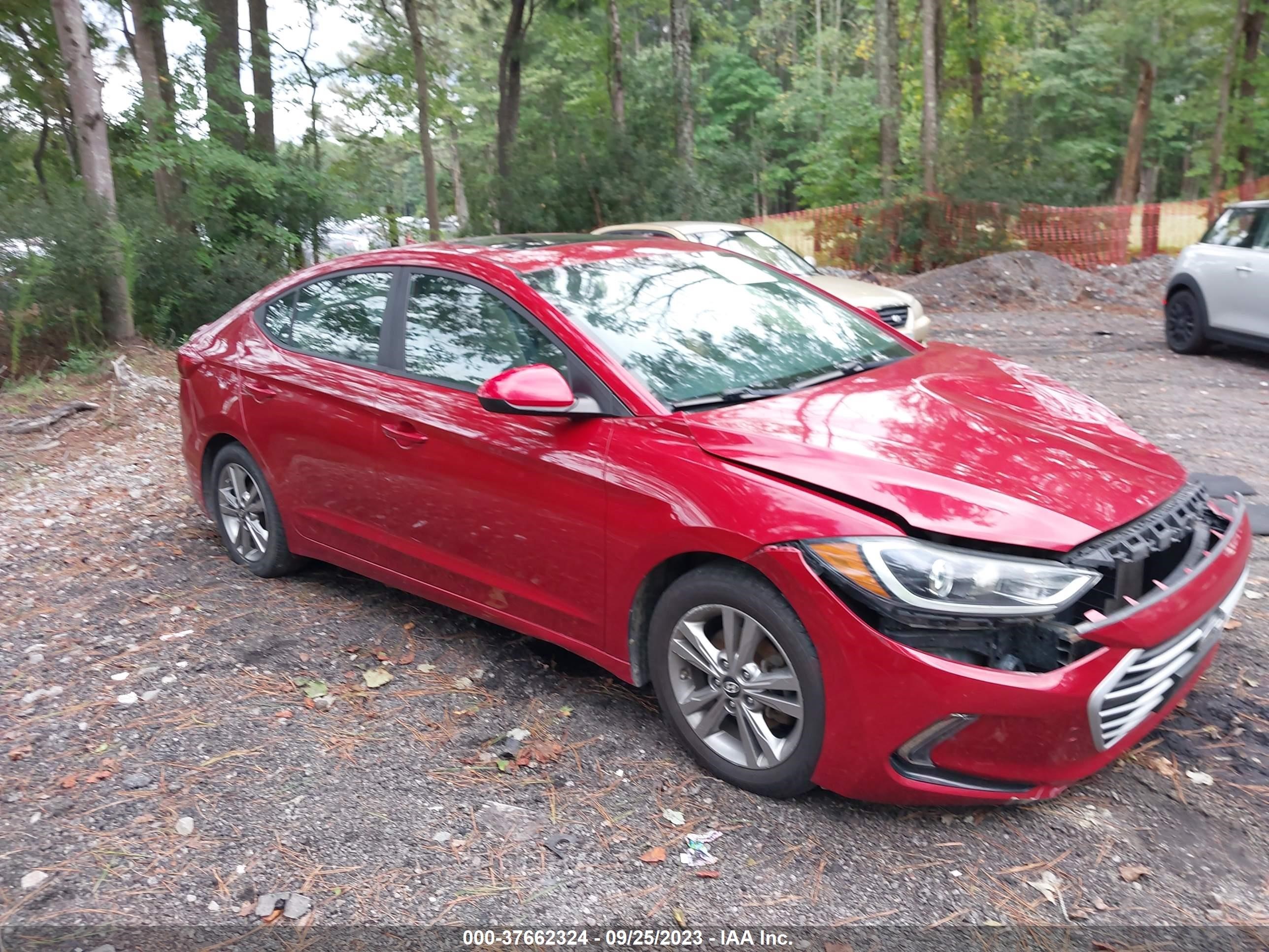 hyundai elantra 2017 kmhd84lfxhu244238