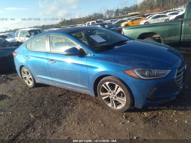 hyundai elantra 2017 kmhd84lfxhu268314