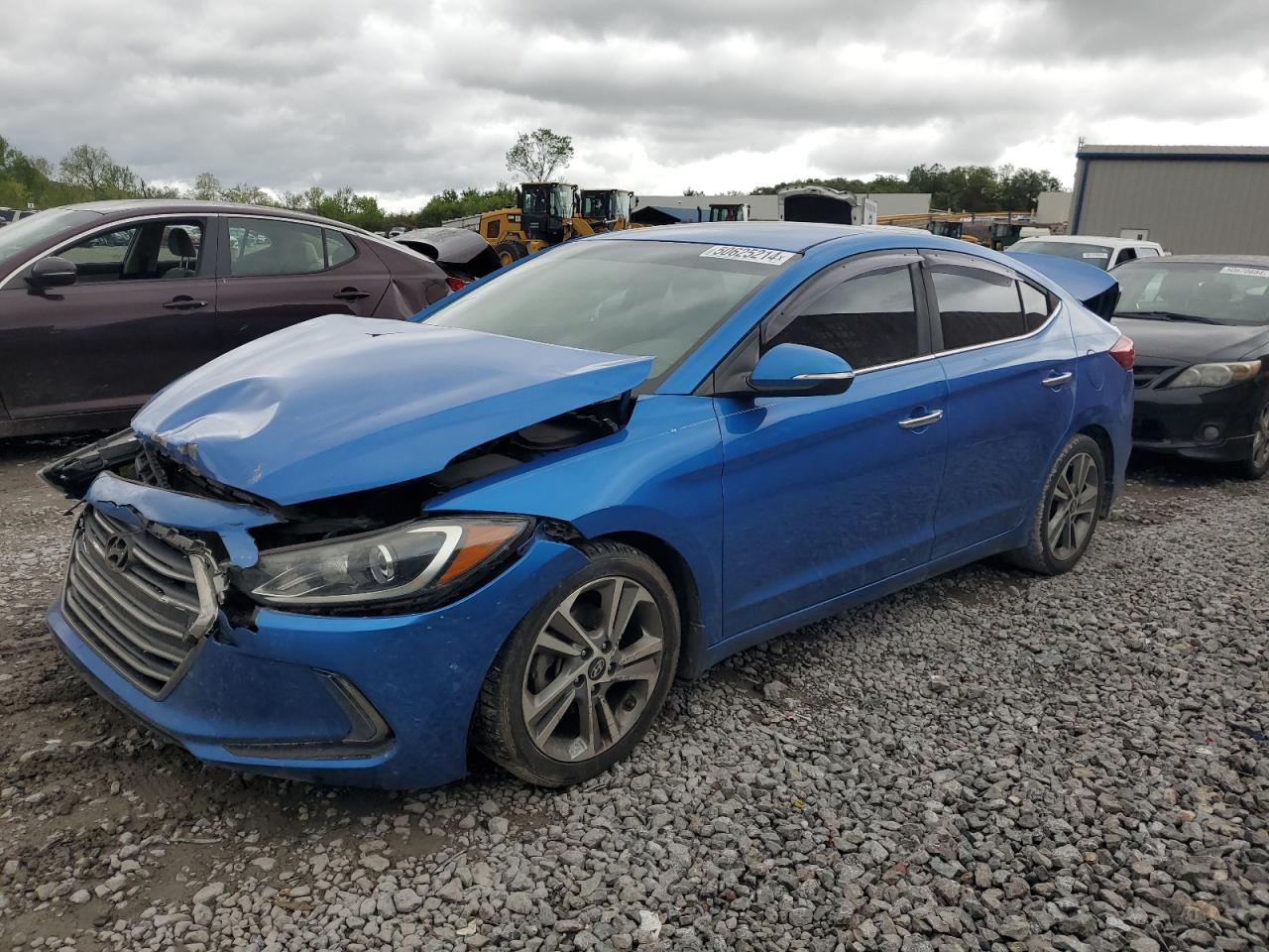 hyundai elantra 2017 kmhd84lfxhu314353