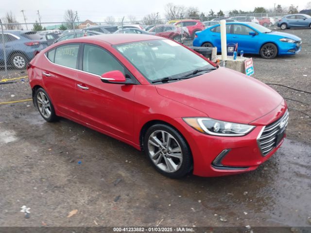 hyundai elantra 2017 kmhd84lfxhu349927