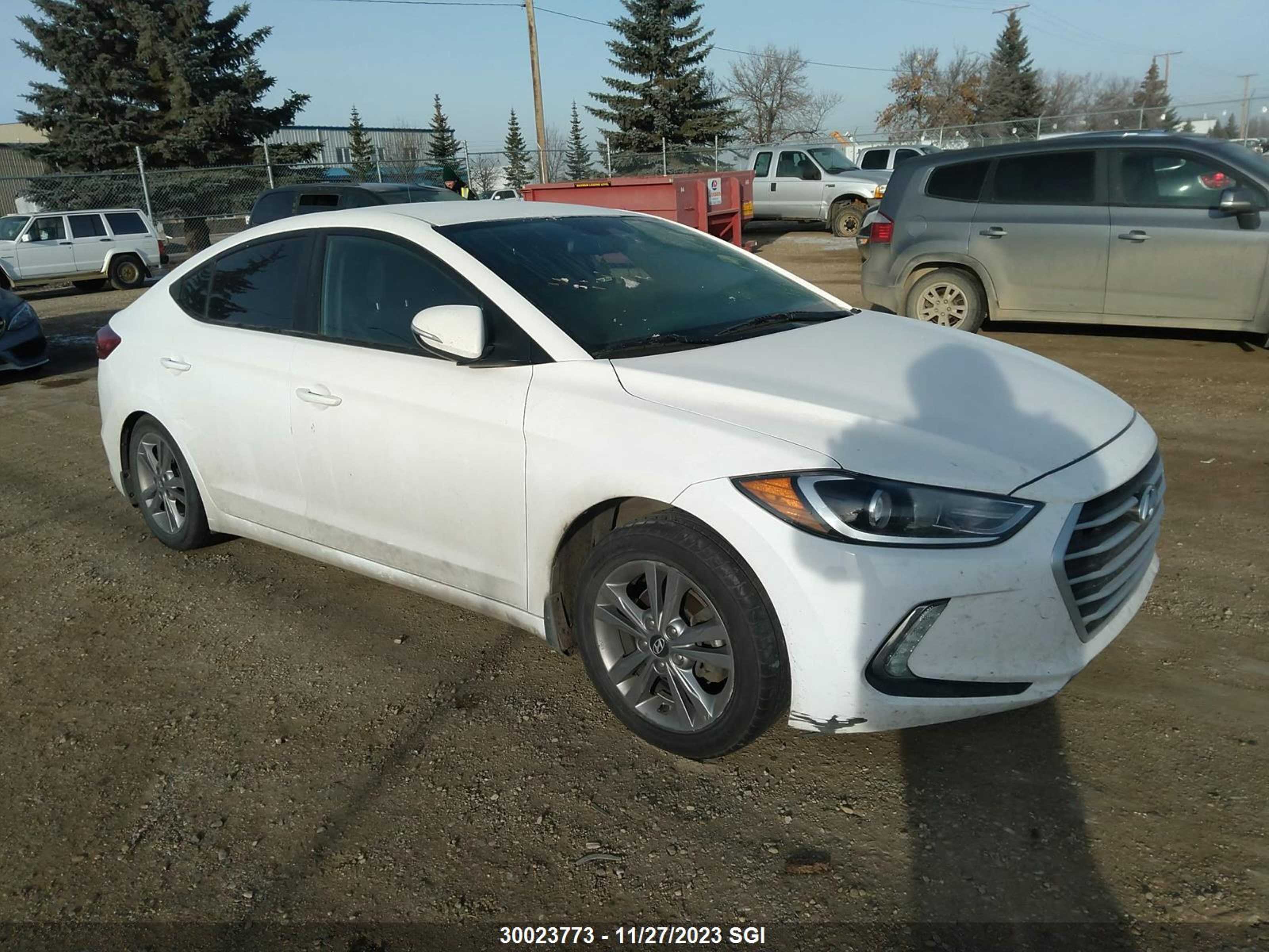 hyundai elantra 2017 kmhd84lfxhu397959