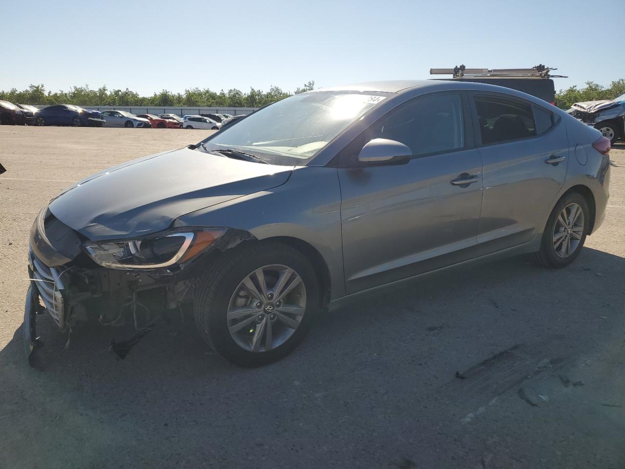 hyundai elantra 2018 kmhd84lfxju451413