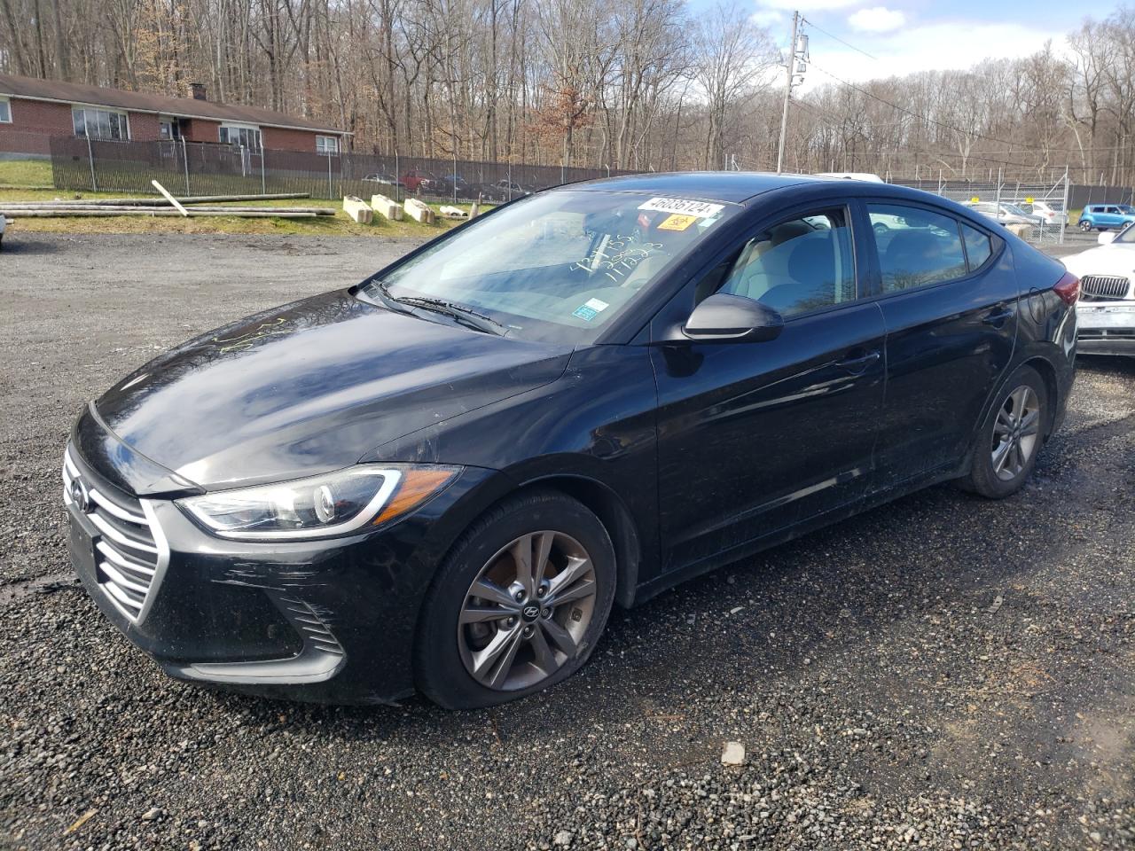 hyundai elantra 2018 kmhd84lfxju588996