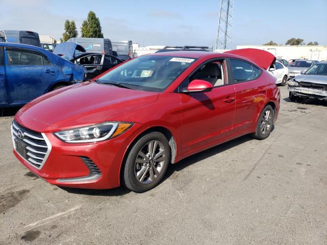 hyundai elantra se 2018 kmhd84lfxju592465