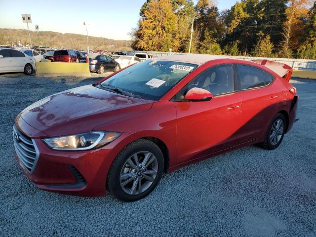 hyundai elantra 2018 kmhd84lfxju593308