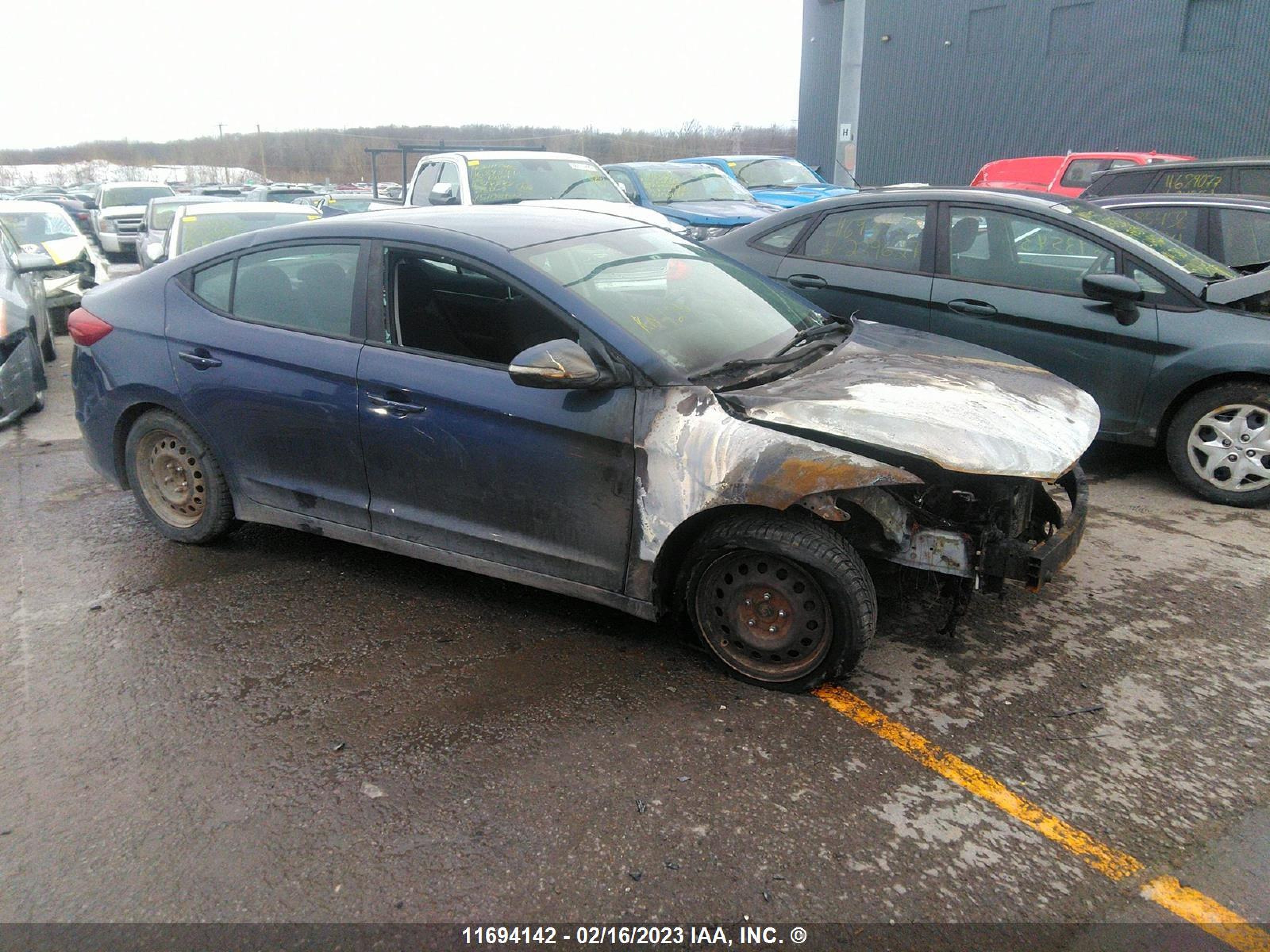 hyundai elantra 2018 kmhd84lfxju597939