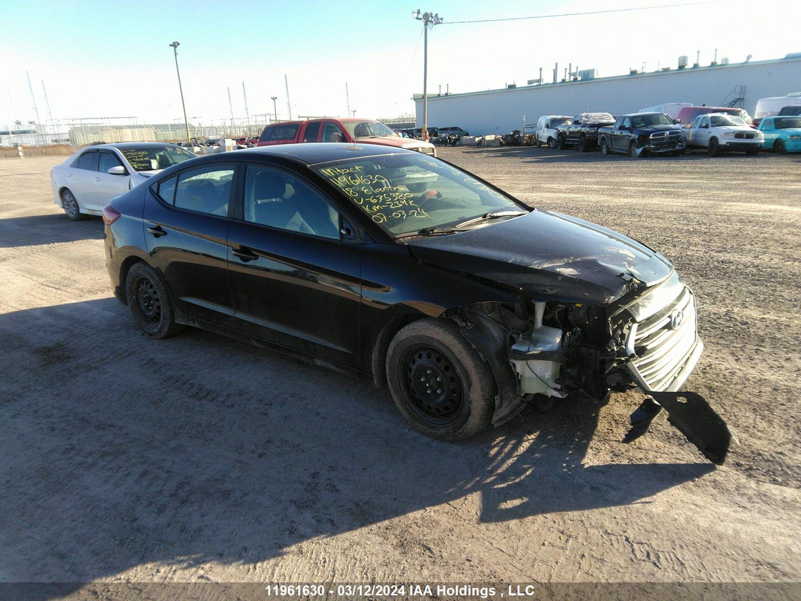 hyundai elantra 2018 kmhd84lfxju635380