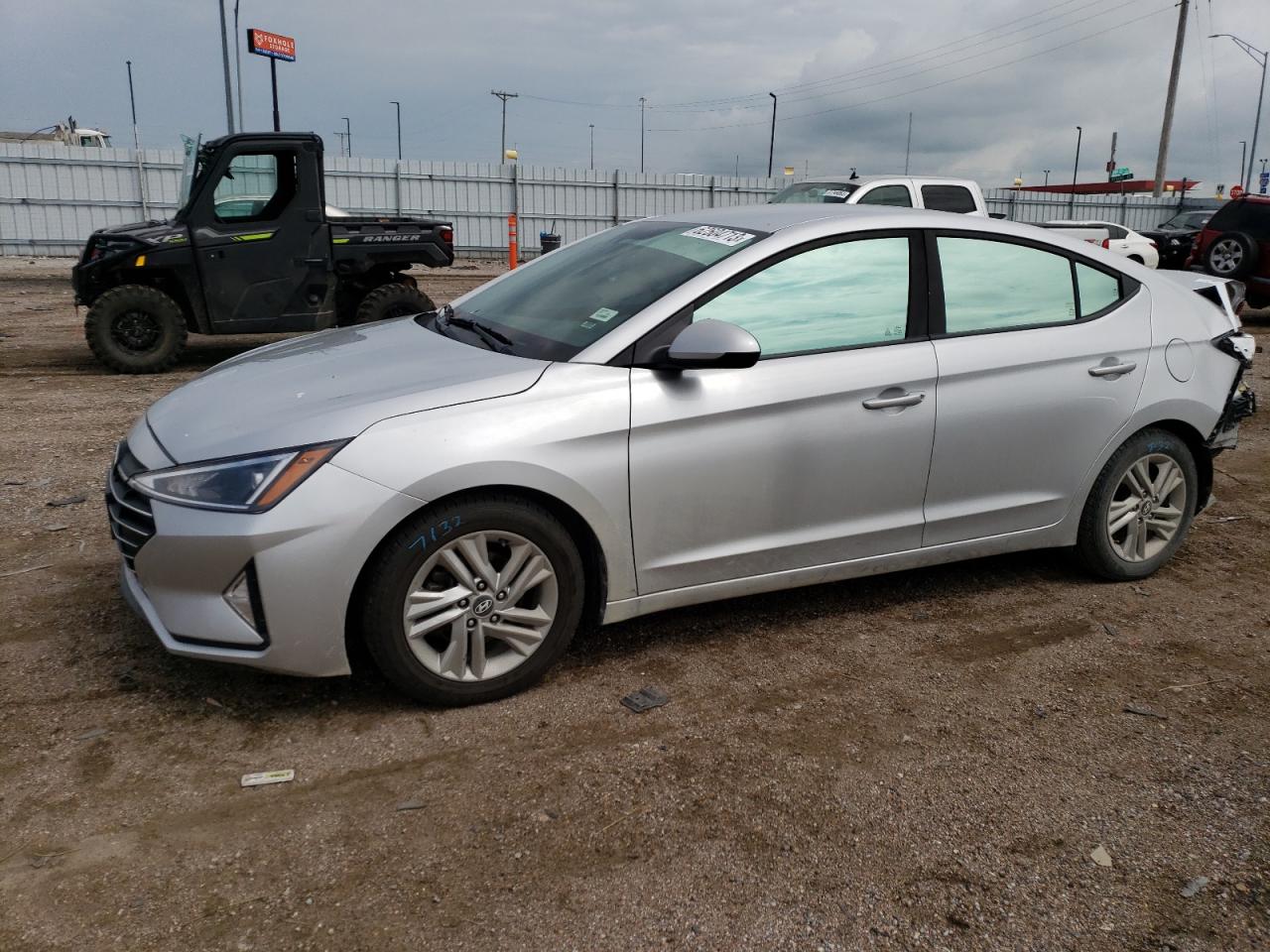 hyundai elantra 2019 kmhd84lfxku737747