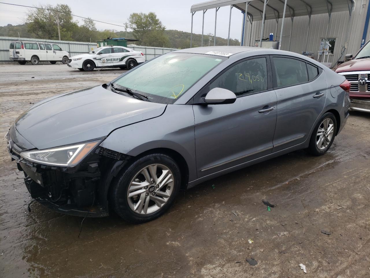 hyundai elantra 2019 kmhd84lfxku829683