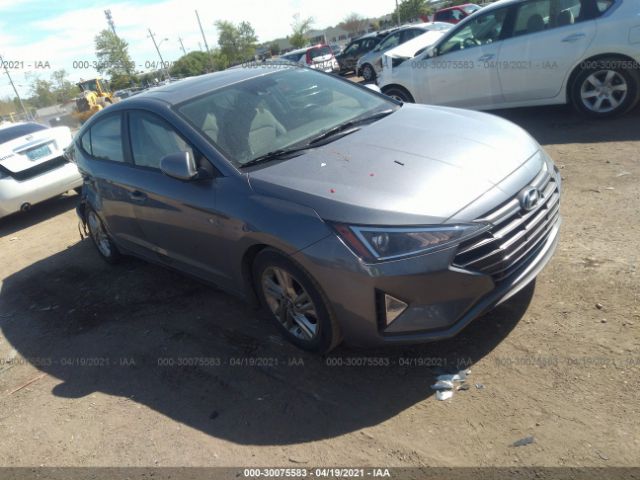 hyundai elantra 2019 kmhd84lfxku830641