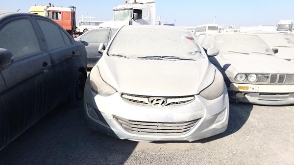 hyundai elantra 2013 kmhdg41c0du665679