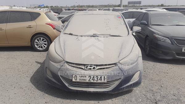 hyundai elantra 2013 kmhdg41c1du697556