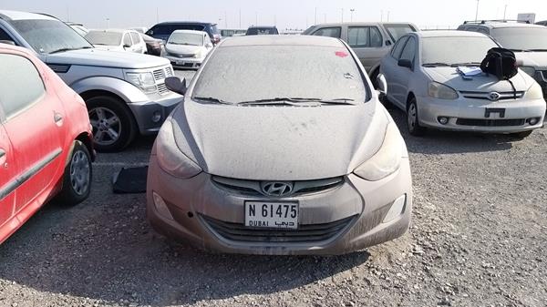 hyundai elantra 2013 kmhdg41c4du796503