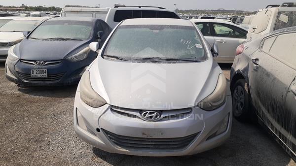 hyundai elantra 2015 kmhdg41e2fu372452