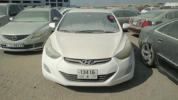 hyundai elantra 2014 kmhdg41exeu870865