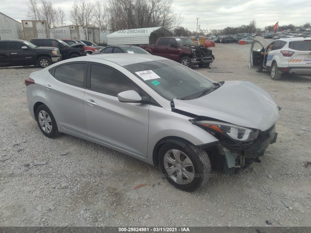 hyundai elantra 2016 kmhdh4ae0gu581638