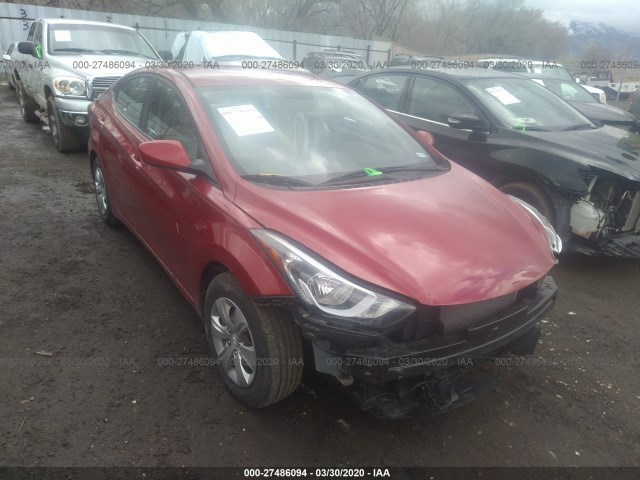 hyundai elantra 2016 kmhdh4ae0gu624326