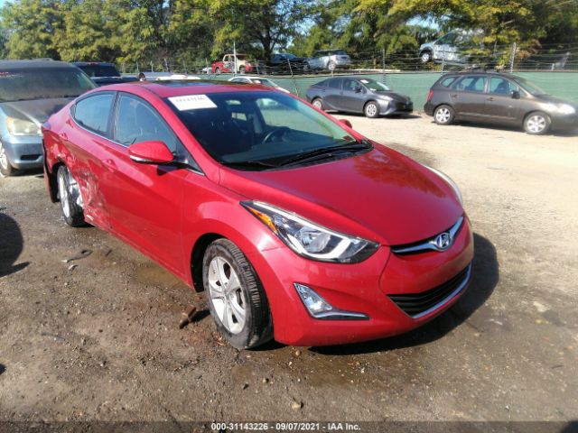 hyundai elantra 2016 kmhdh4ae0gu643345