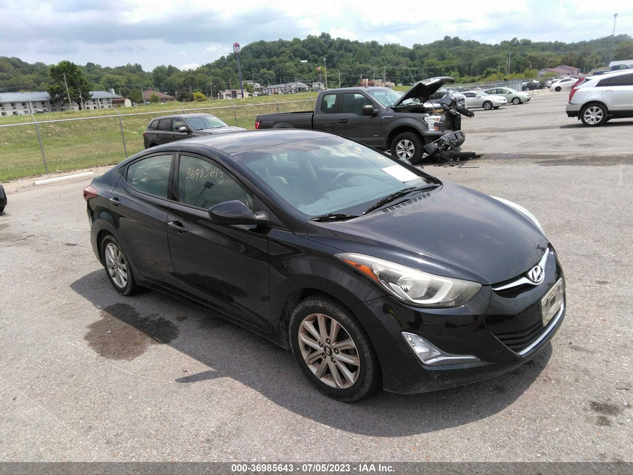 hyundai elantra 2014 kmhdh4ae1eu104374