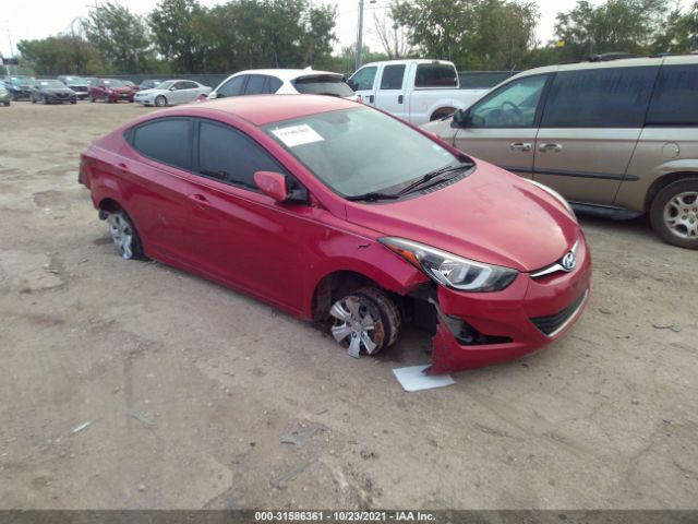 hyundai elantra 2016 kmhdh4ae1gu478213