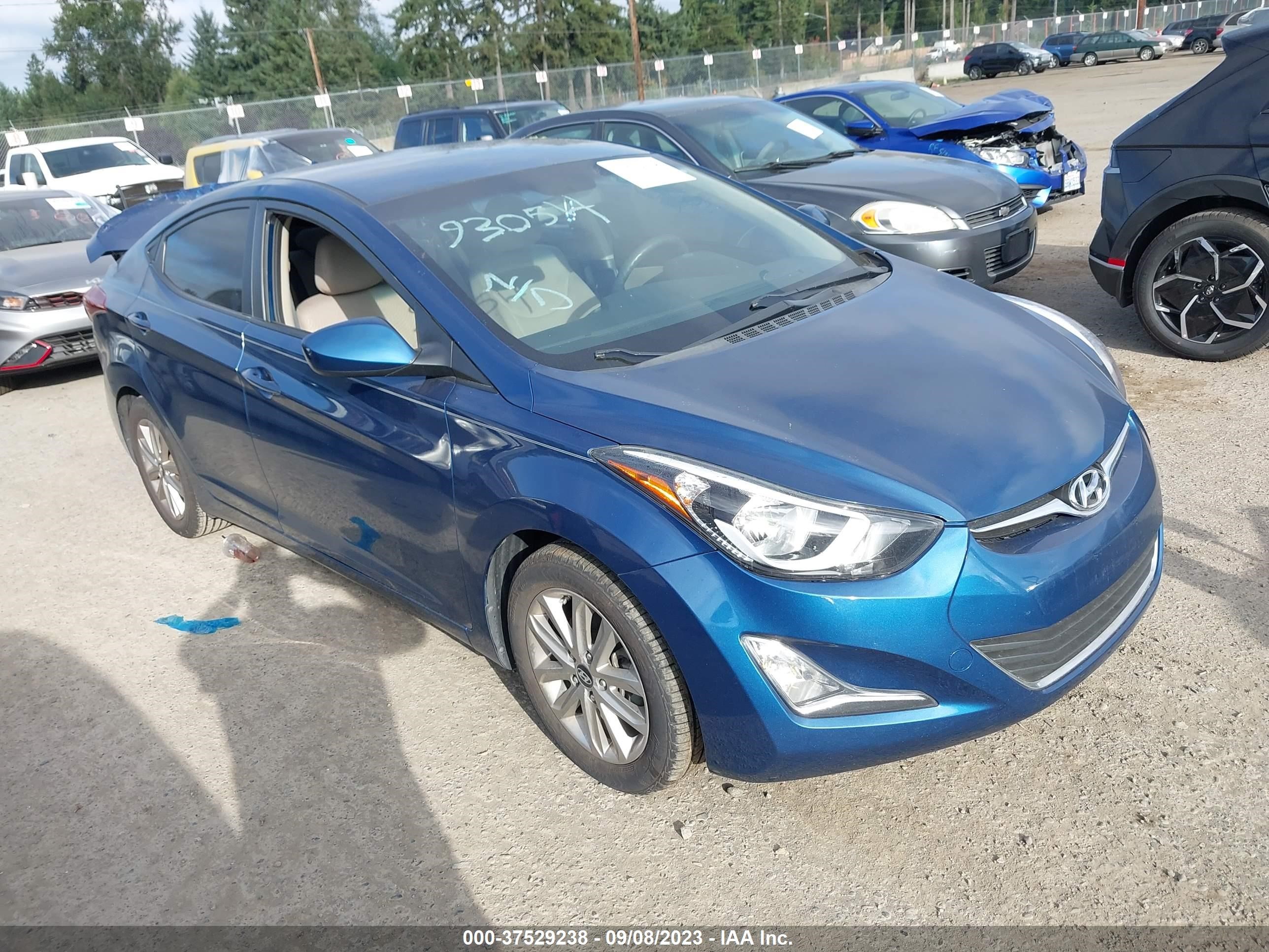 hyundai elantra 2016 kmhdh4ae1gu619104