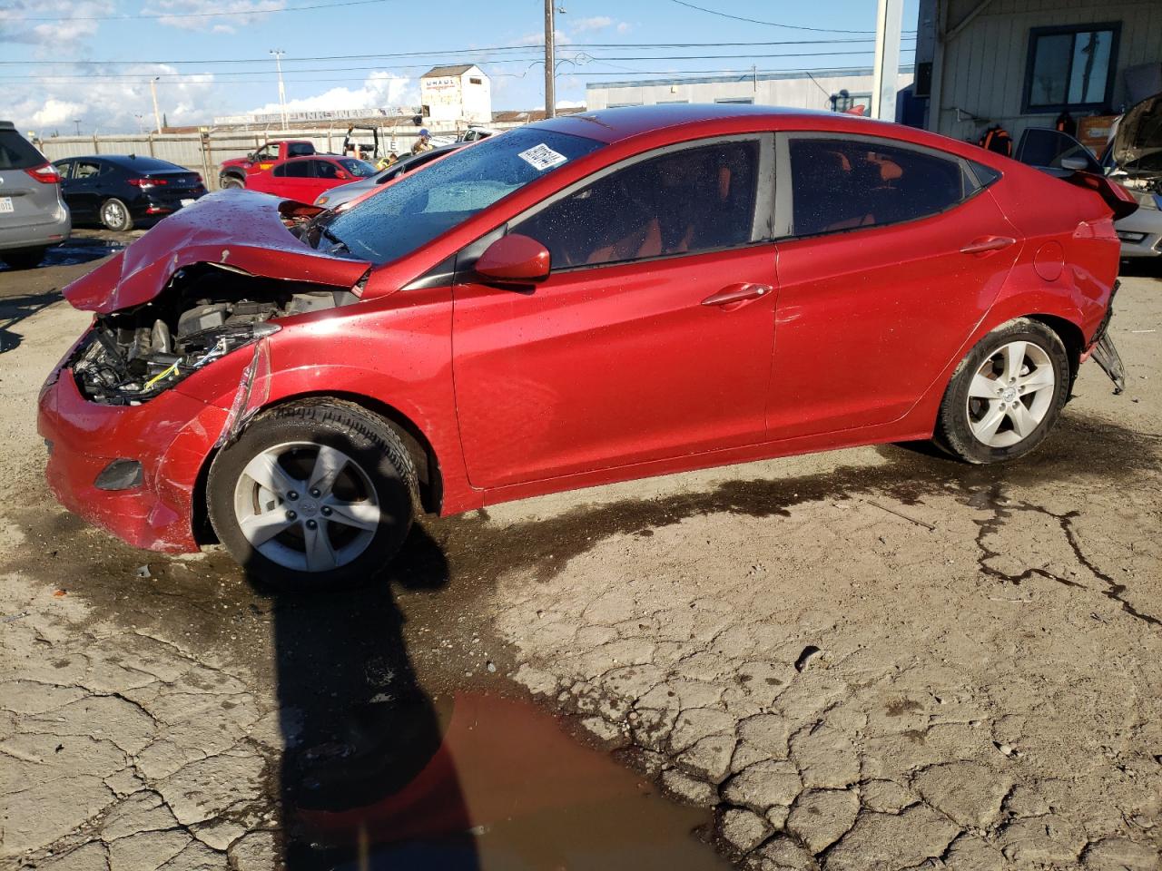 hyundai elantra 2013 kmhdh4ae2du728098