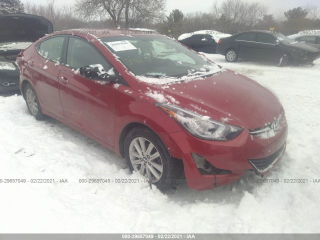 hyundai elantra 2014 kmhdh4ae2eu154202