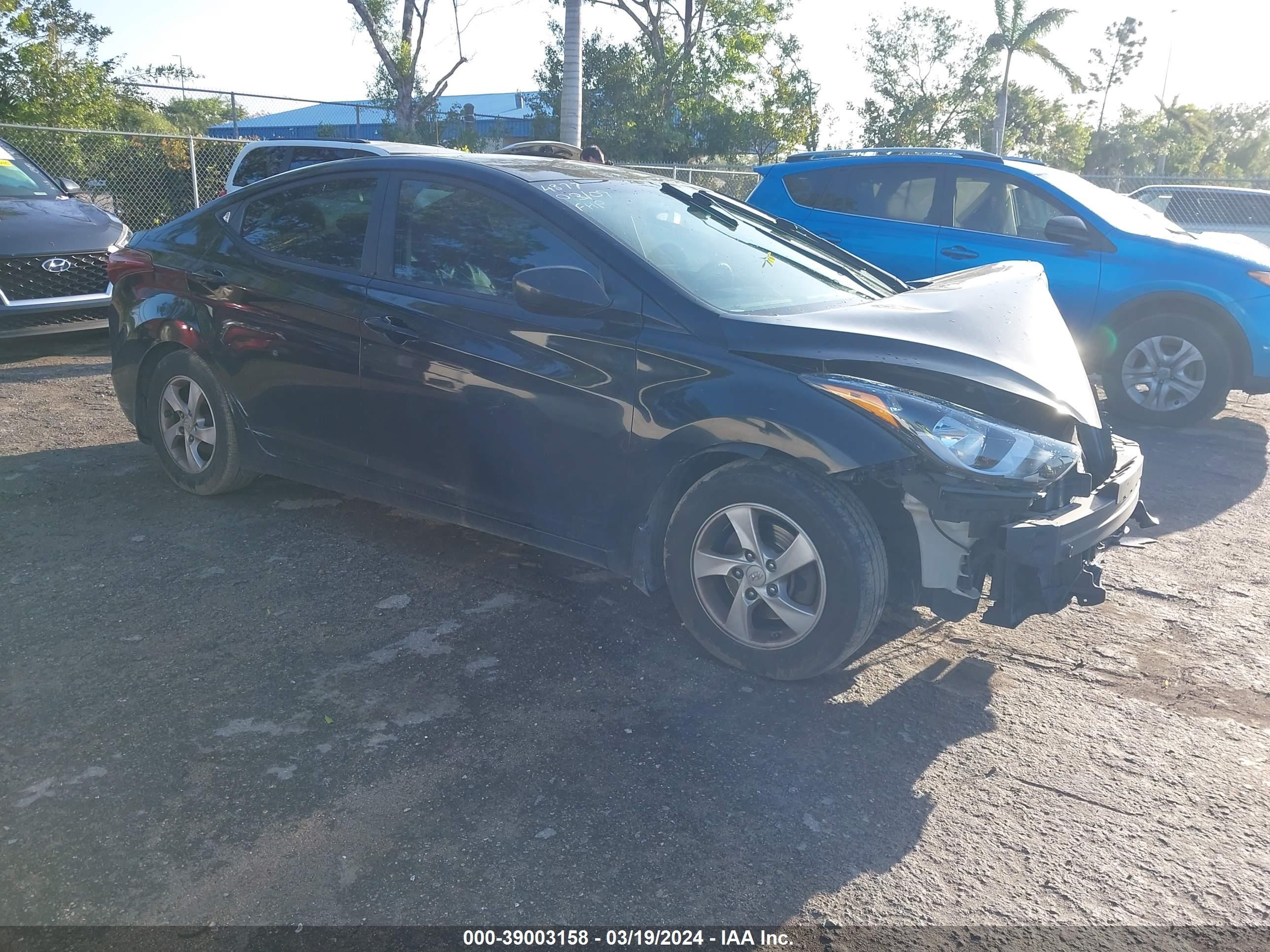 hyundai elantra 2015 kmhdh4ae2fu264877