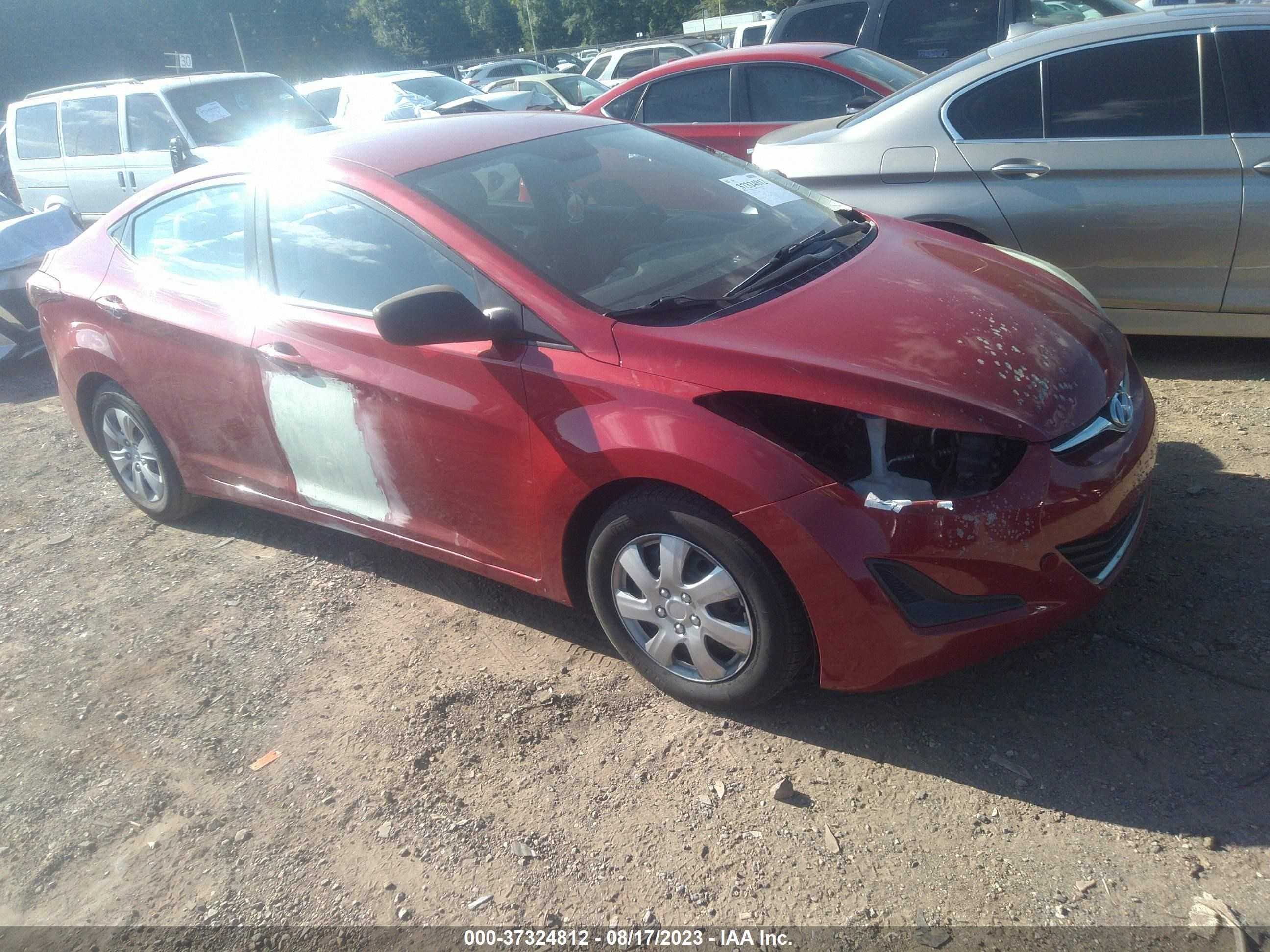 hyundai elantra 2016 kmhdh4ae2gu543098