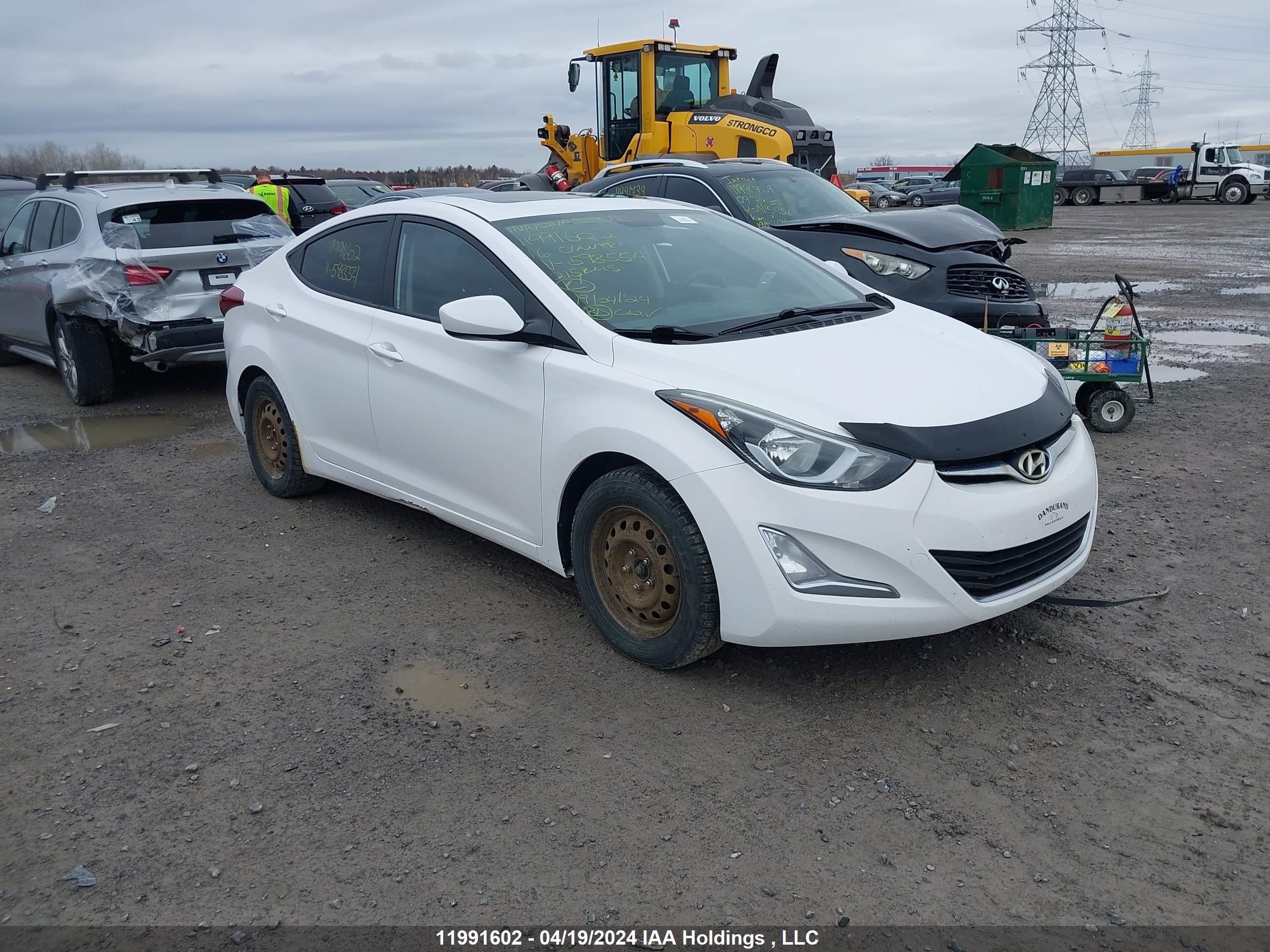 hyundai elantra 2016 kmhdh4ae2gu598554