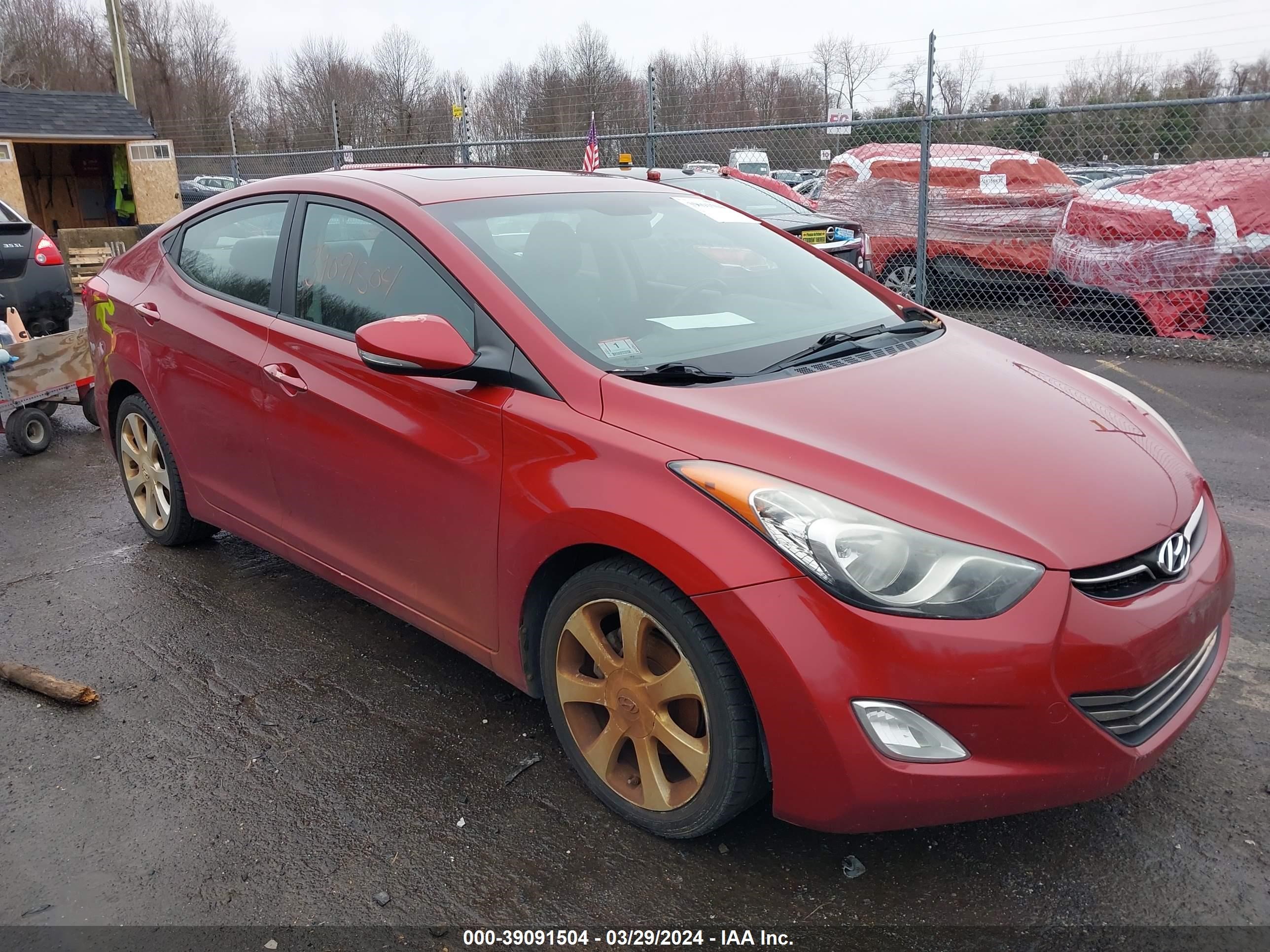 hyundai elantra 2011 kmhdh4ae3bu161056