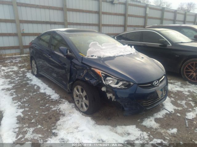 hyundai elantra 2013 kmhdh4ae3du527729