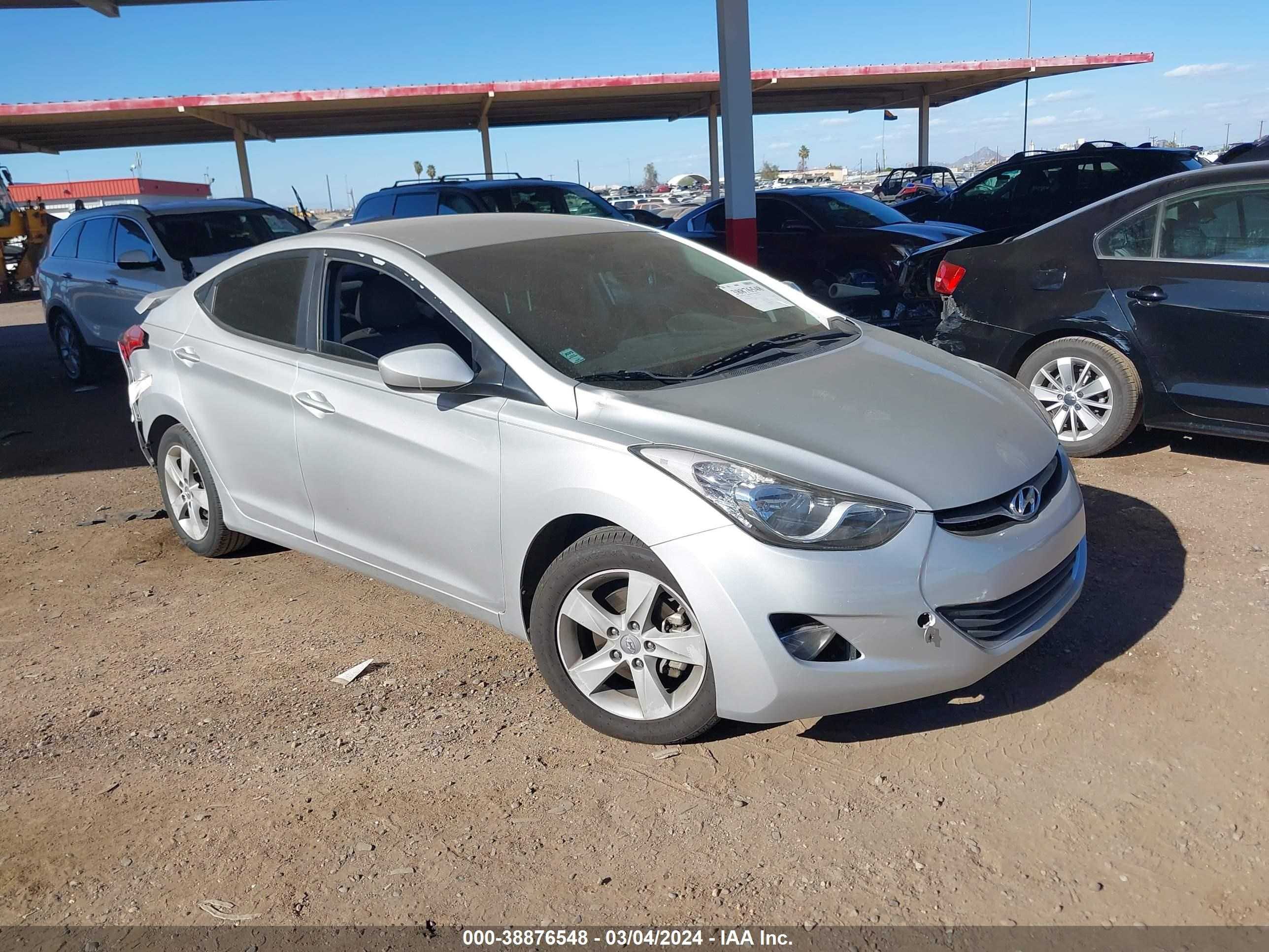 hyundai elantra 2013 kmhdh4ae3du888393