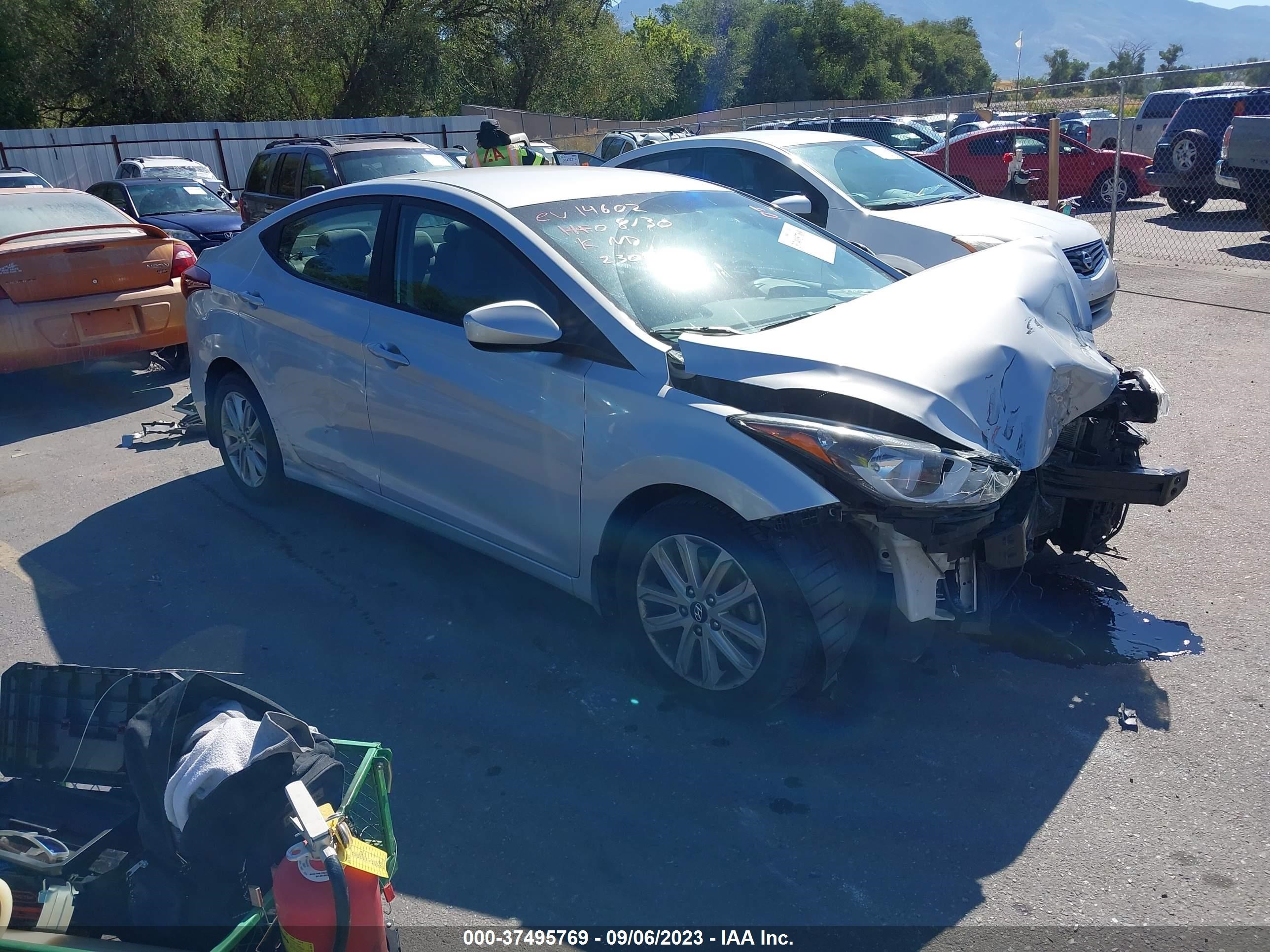 hyundai elantra 2015 kmhdh4ae3fu230902