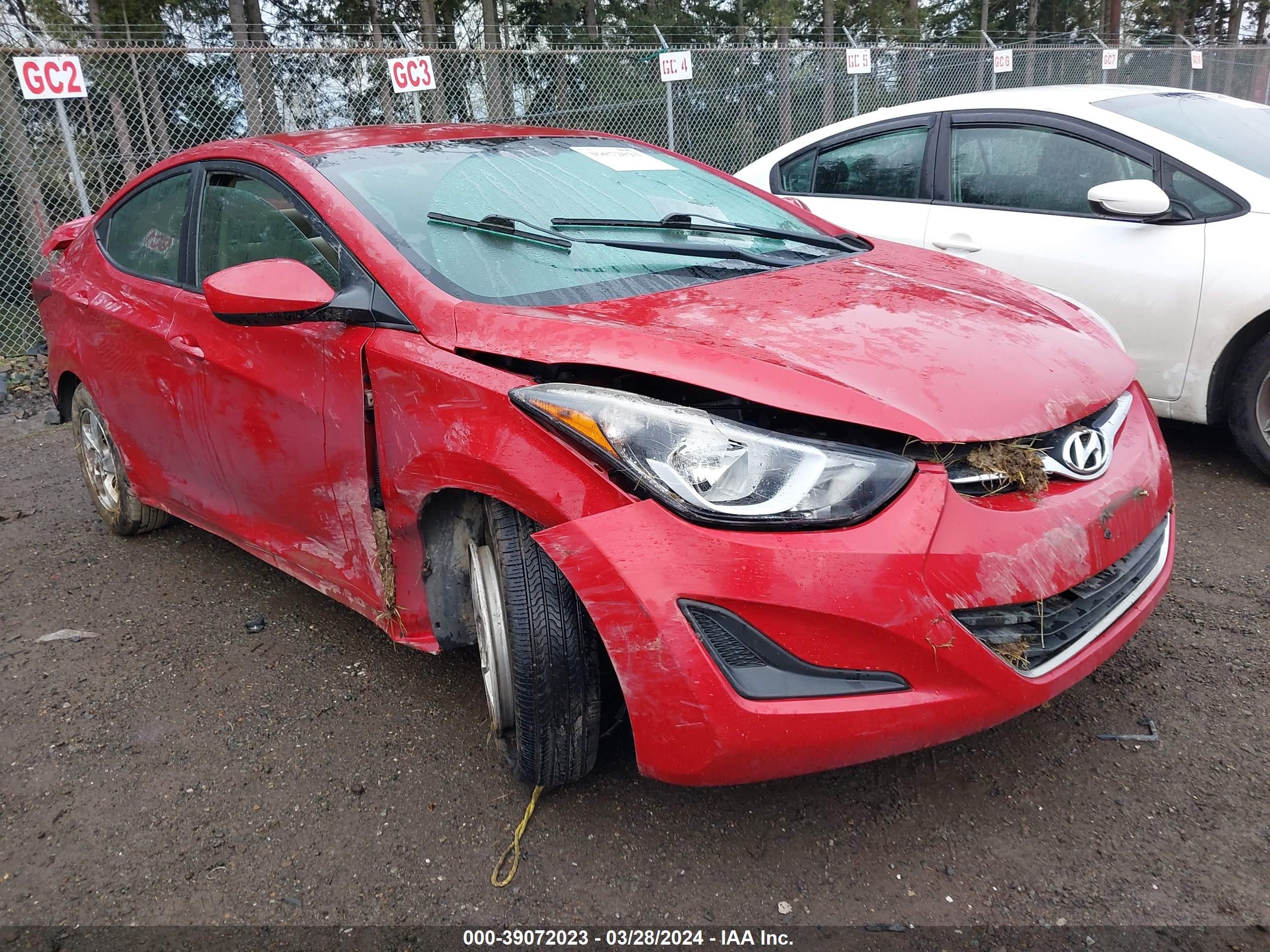 hyundai elantra 2015 kmhdh4ae3fu415693