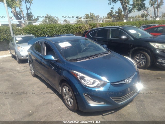 hyundai elantra 2016 kmhdh4ae3gu569385