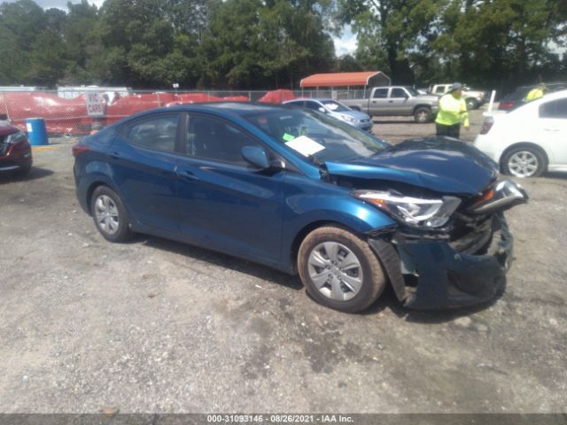 hyundai elantra 2016 kmhdh4ae4gu640531