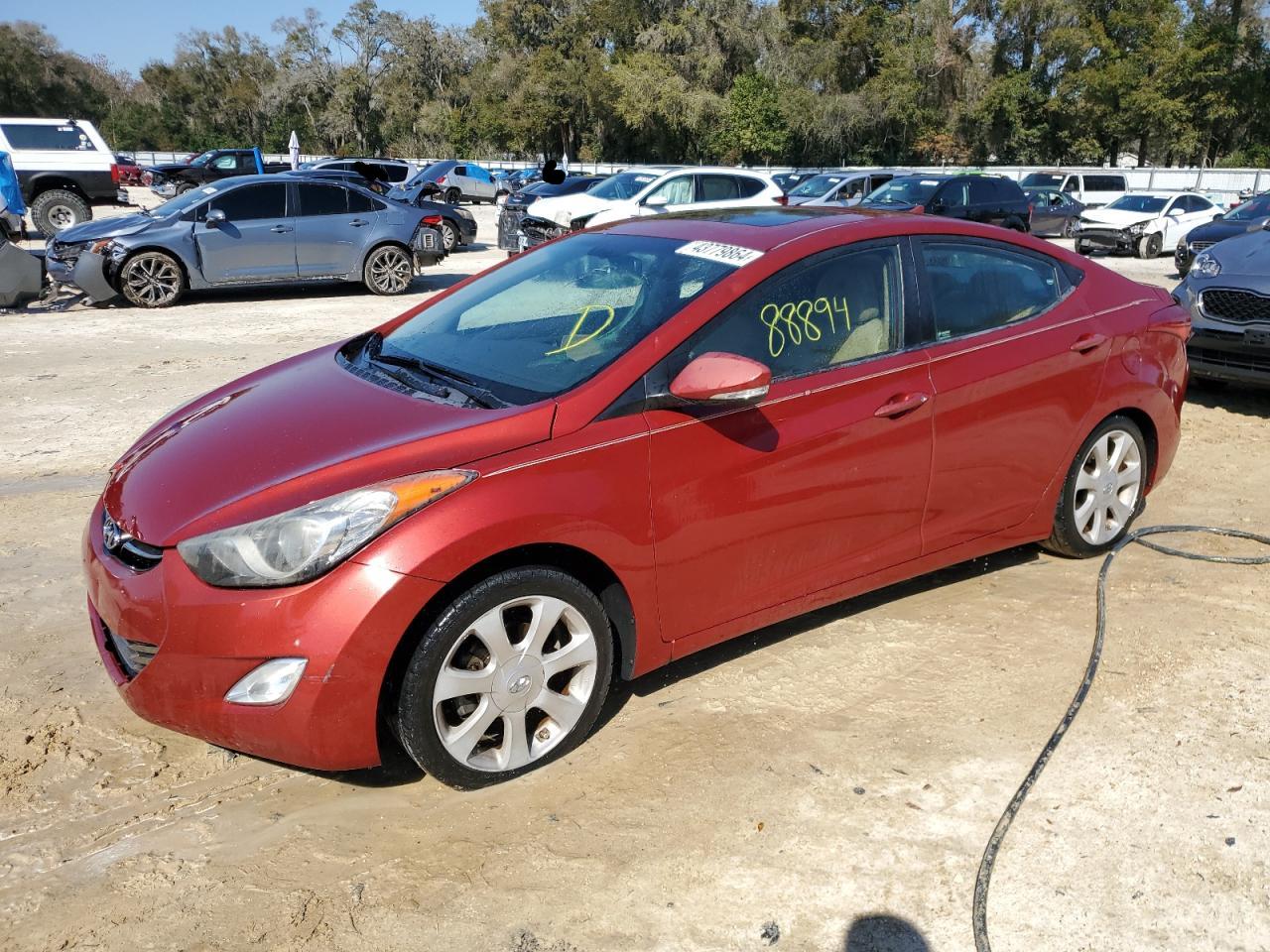 hyundai elantra 2013 kmhdh4ae5du704765