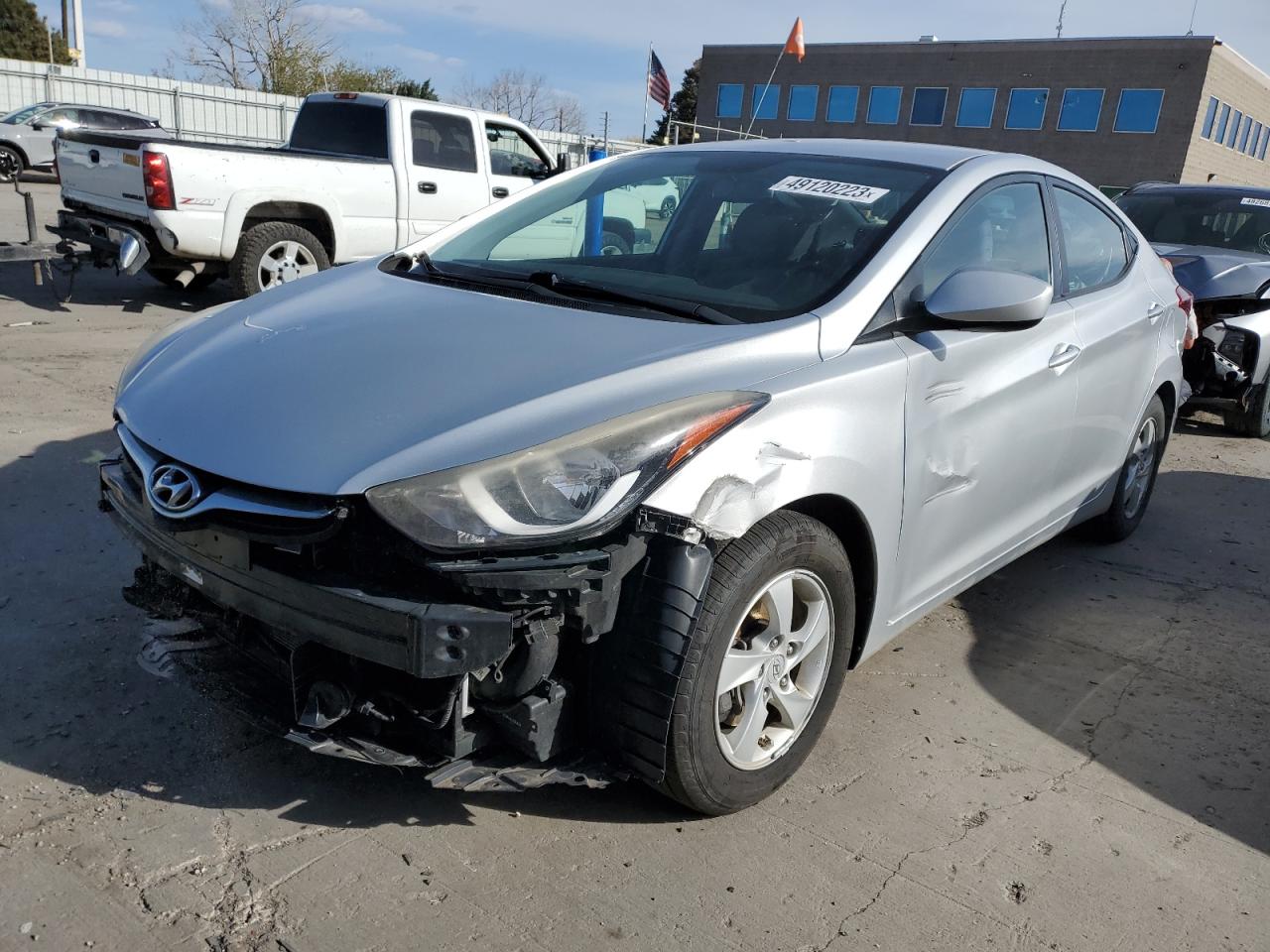 hyundai elantra 2014 kmhdh4ae5eu107746