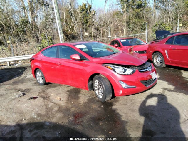 hyundai elantra 2015 kmhdh4ae5fu457556