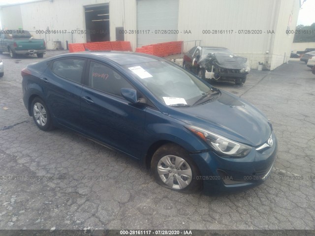 hyundai elantra 2016 kmhdh4ae5gu489716