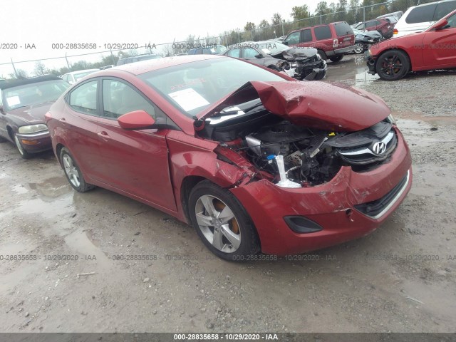 hyundai elantra 2011 kmhdh4ae6bu166431