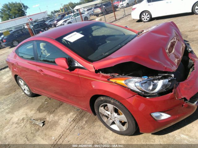 hyundai elantra 2012 kmhdh4ae6cu466570