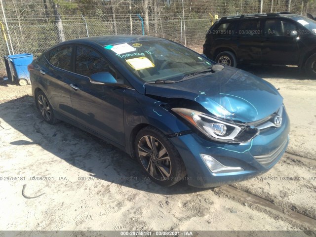 hyundai elantra 2014 kmhdh4ae6eu154638