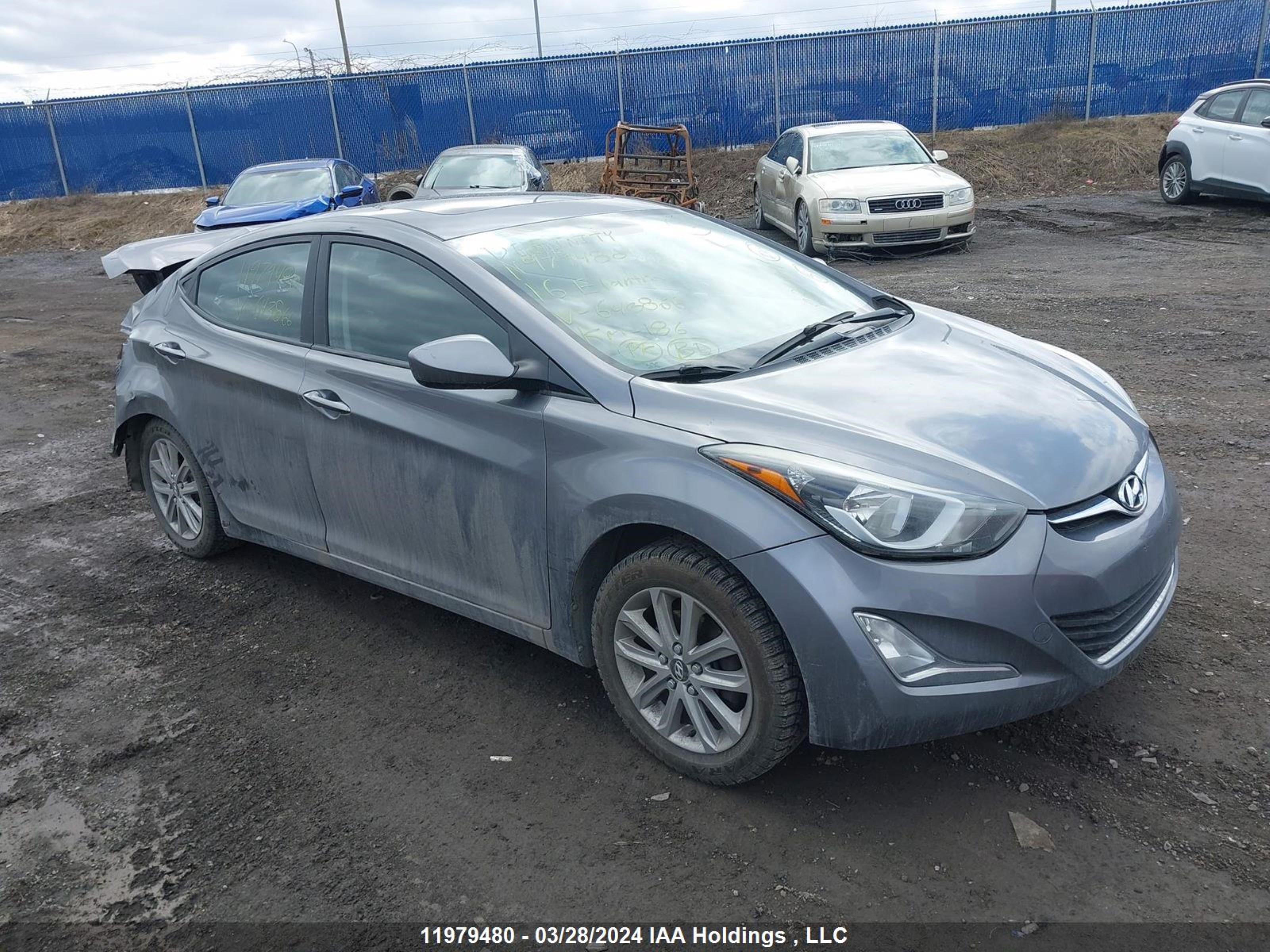 hyundai elantra 2016 kmhdh4ae6gu643866