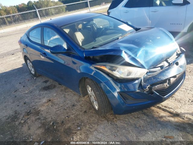 hyundai elantra 2016 kmhdh4ae6gu648646